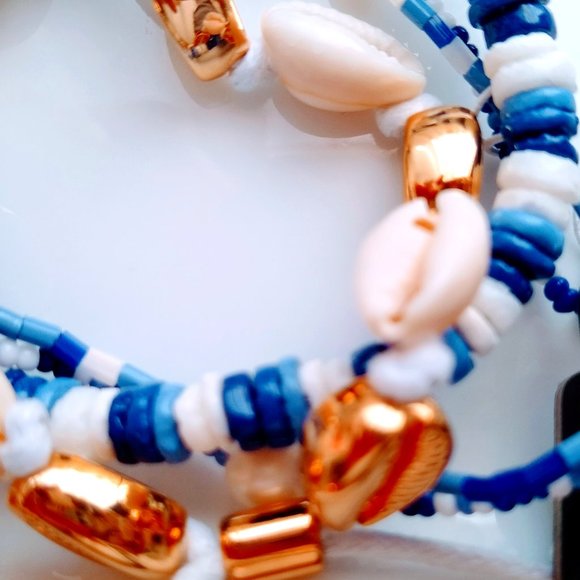 J CREW Seaside bracelet Set in Bright Ocean Blue - Picture 4 of 11